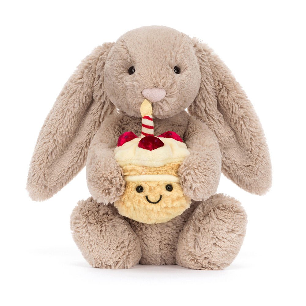 Jellycat Beige Bunny with Birthday Cake