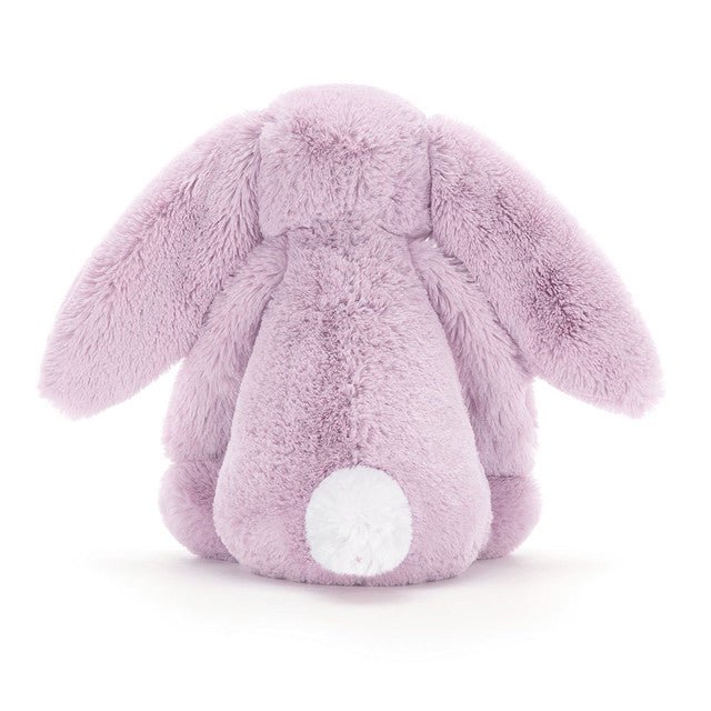 Jellycat Medium Bashful Lilac Bunny Back View