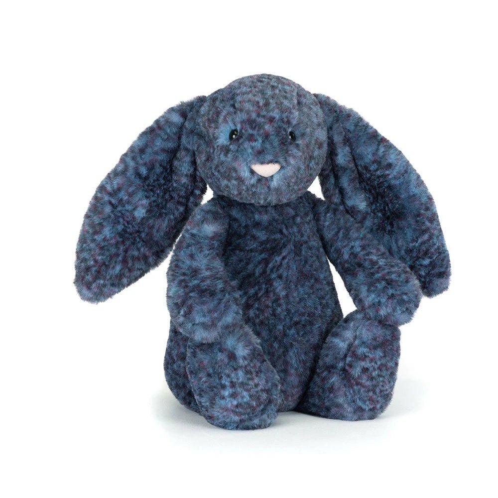 【完売品】 Hopscotch Luxe Bunny ネイビー Hopscone Luxe Bunny with Personalized Navy Jumper - Official Jellycat