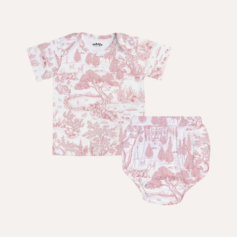 Cosoco Kids Estate Pink Baby Bloomer Set