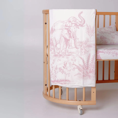 House of Holly Luxe Bamboo Blanket – Pink Savanna