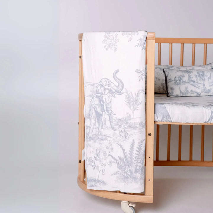 House of Holly Toile de Jouy Nursery Blanket, Luxury Comfort for Your Little One