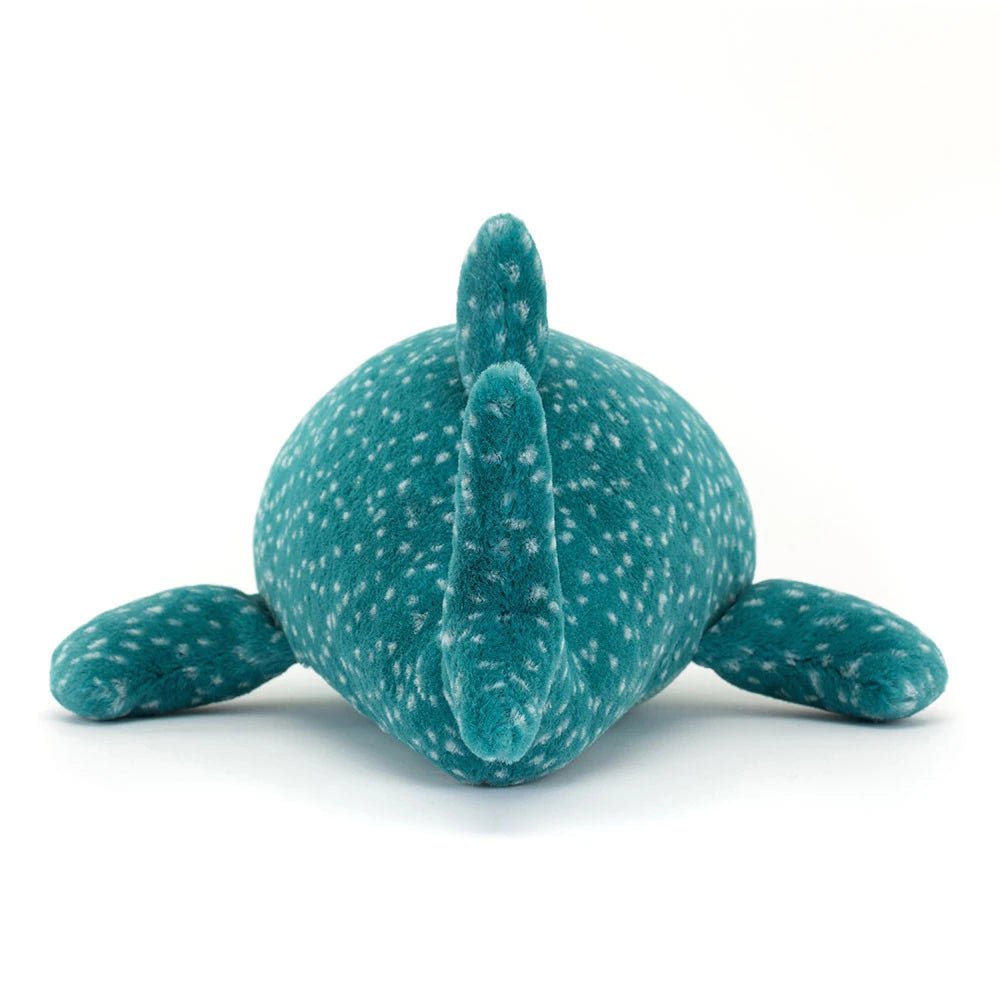 Back view of Jellycat Gobfrey the Whale Shark