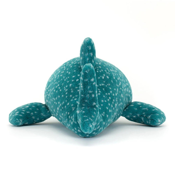 Back view of Jellycat Gobfrey the Whale Shark