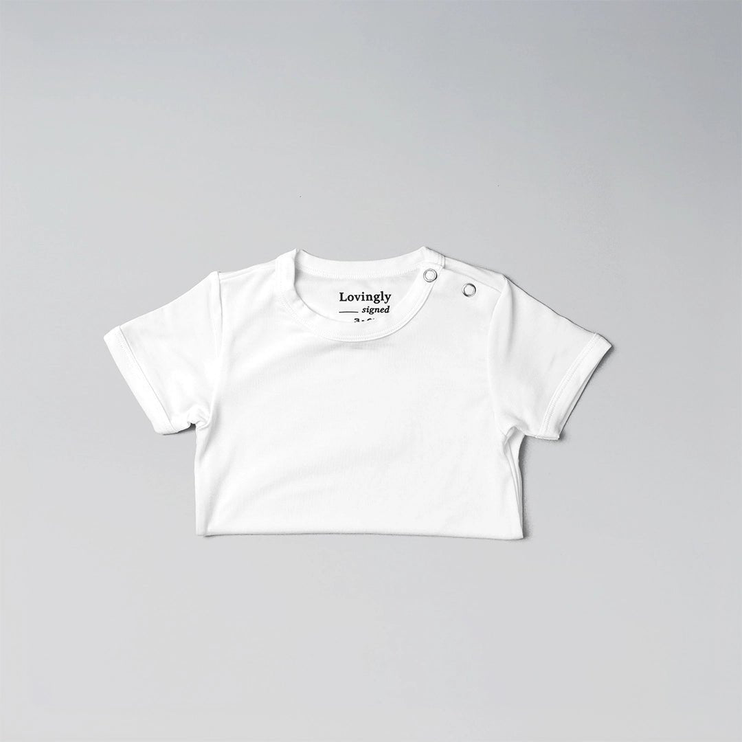 Bamboo Babygrow in White