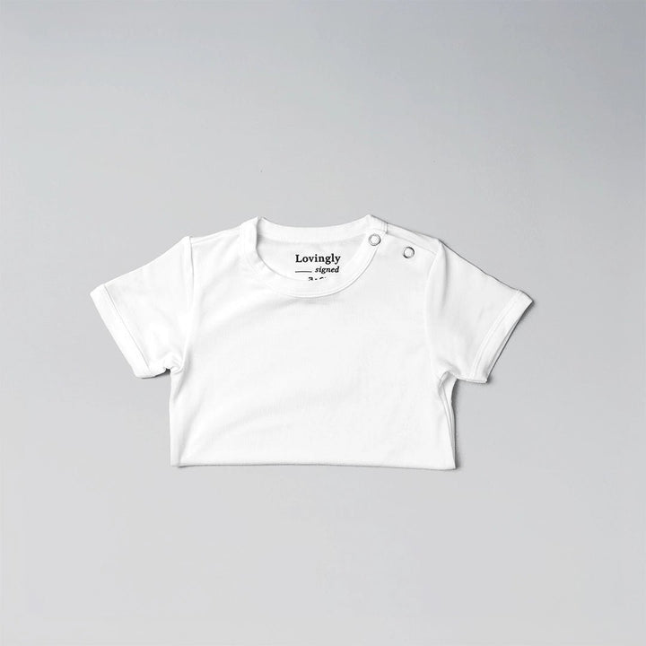 Bamboo Babygrow in White