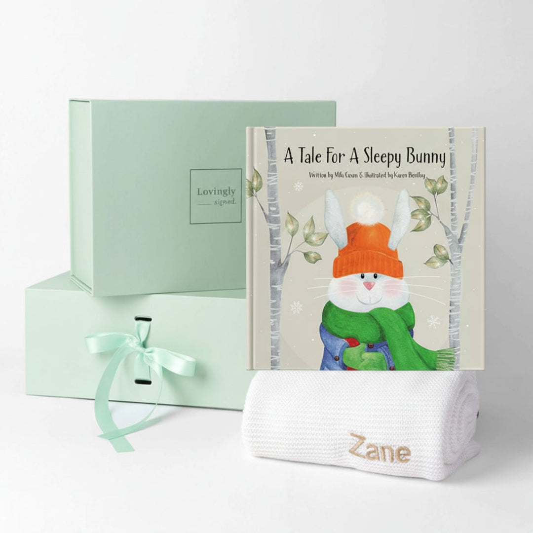 Bedtime Stories Gift Set in white