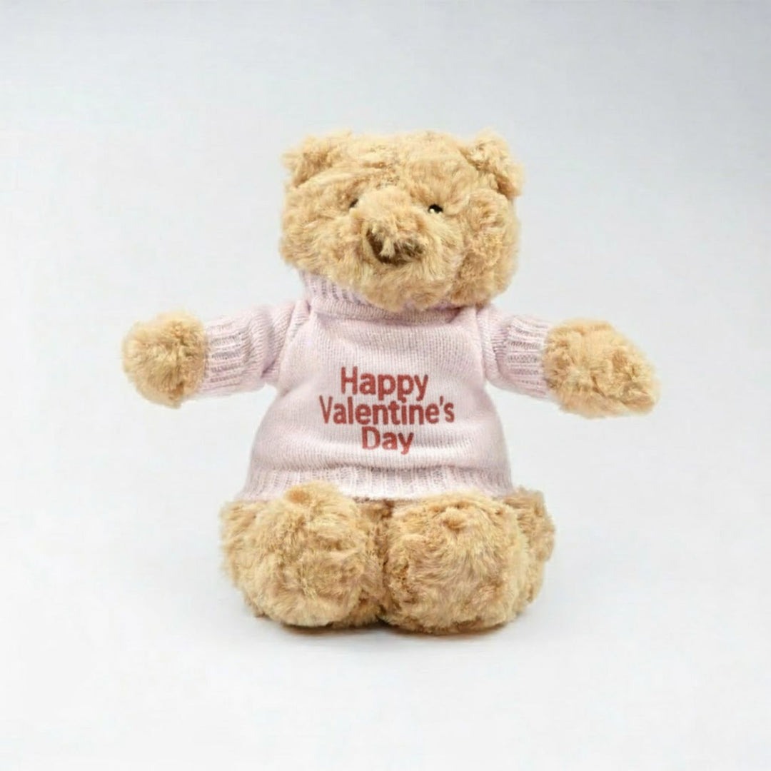 Hugsy Bear in Happy Valentine's Day Shirt
