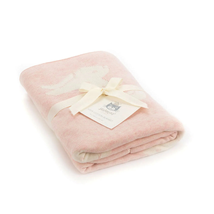 Pink Jellycat Bashful Bunny Blanket