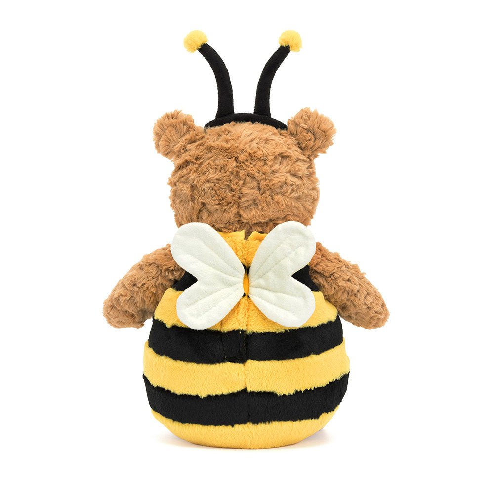 Backview of Jellycat Bumblebee Bear