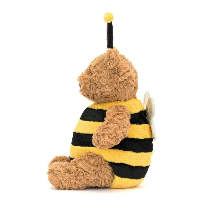 Sideview of Jellycat Bumblebee Bear