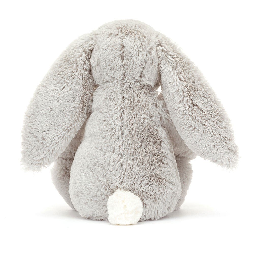 Backview of Jellycat Bashful Silver Blossom Bloom Bunny