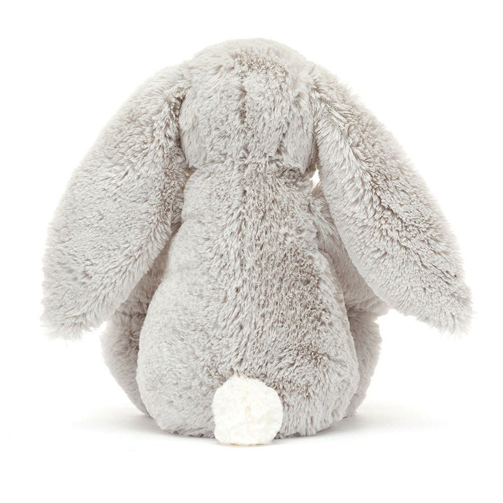 Backview of Jellycat Bashful Silver Blossom Bloom Bunny