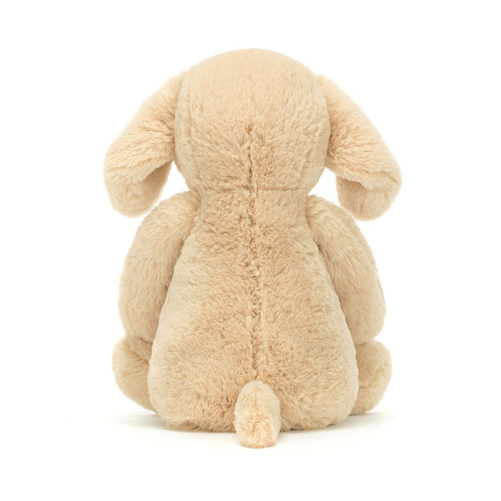 Backview of Jellycat Bashful Luxe Puppy Orlando