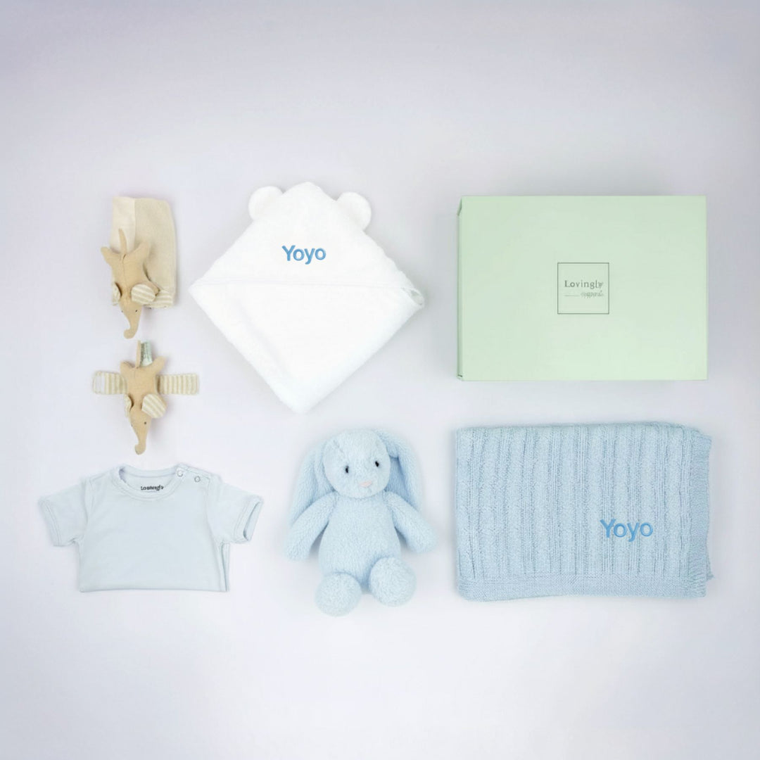 Joyful Baby Gift Set in Blue