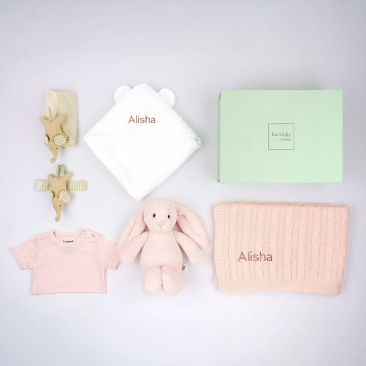 Joyful Baby Gift Set in Pink