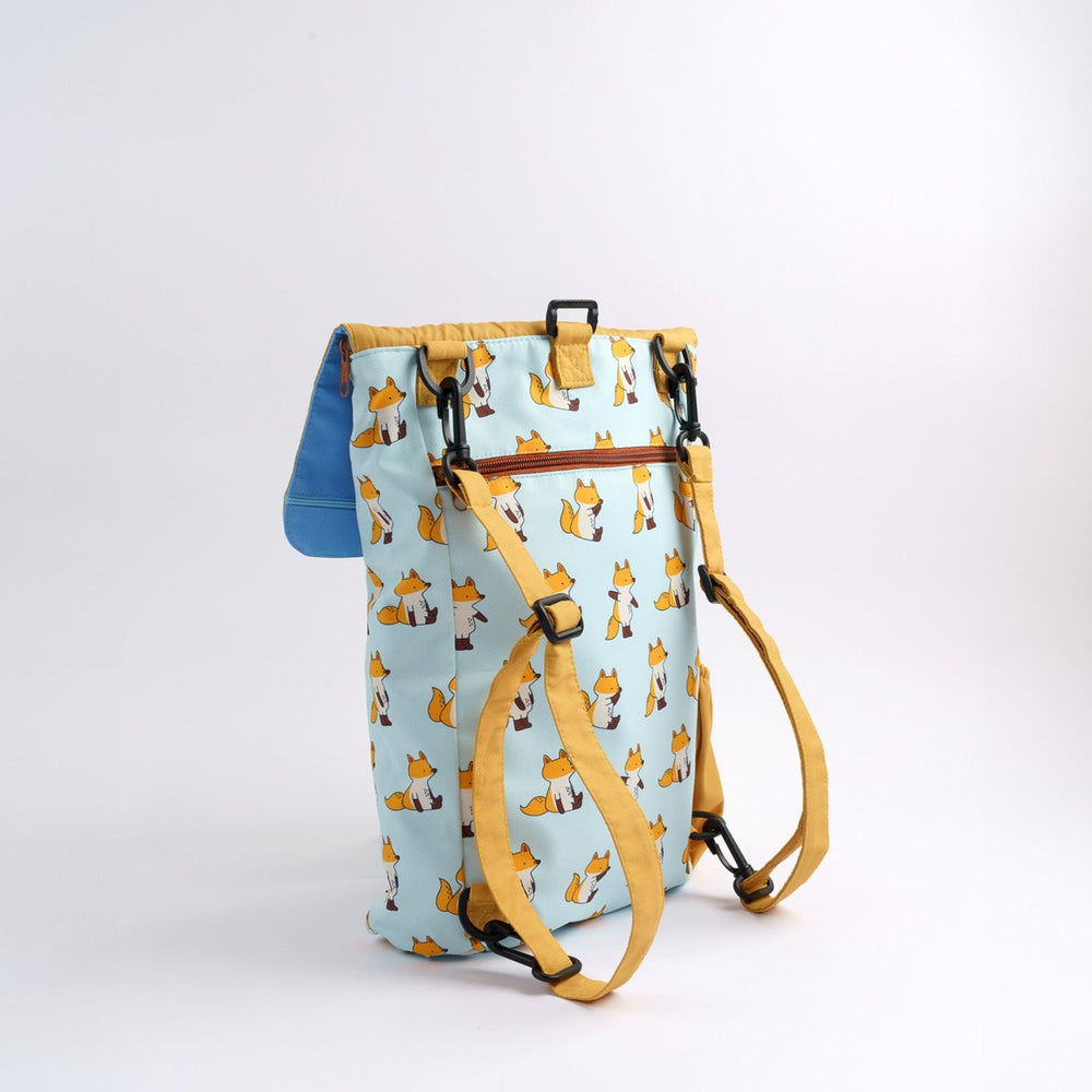Side View of Mori Official JangFox 4-way Backpack