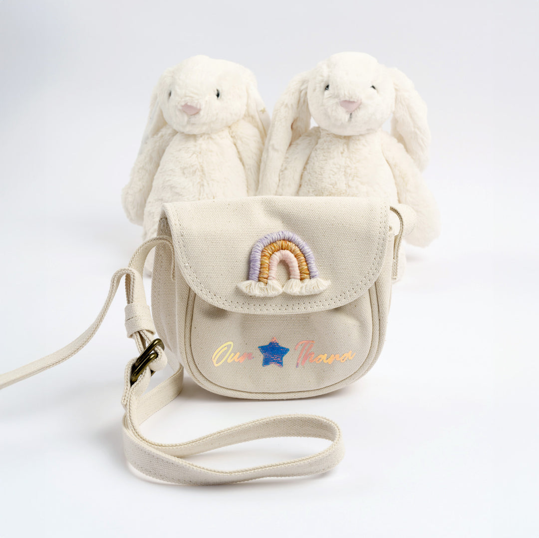 Personalised Rainbow Crossbody Bag
