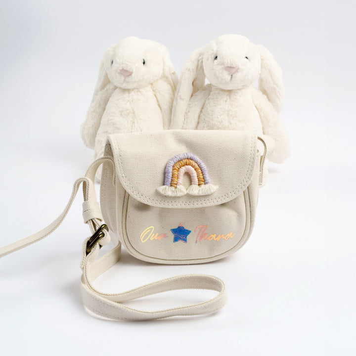 Personalised Rainbow Crossbody Bag