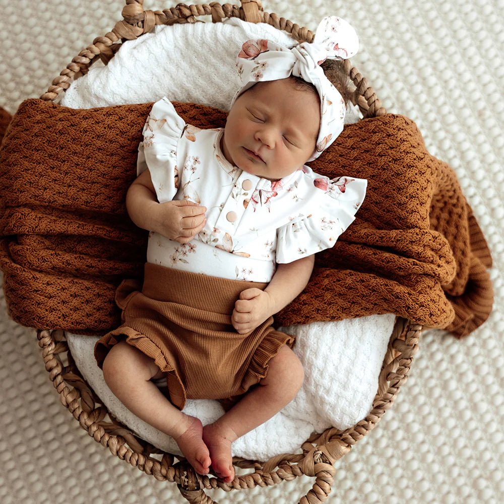 Soft eco-friendly baby bodysuit for toddlers and newborns