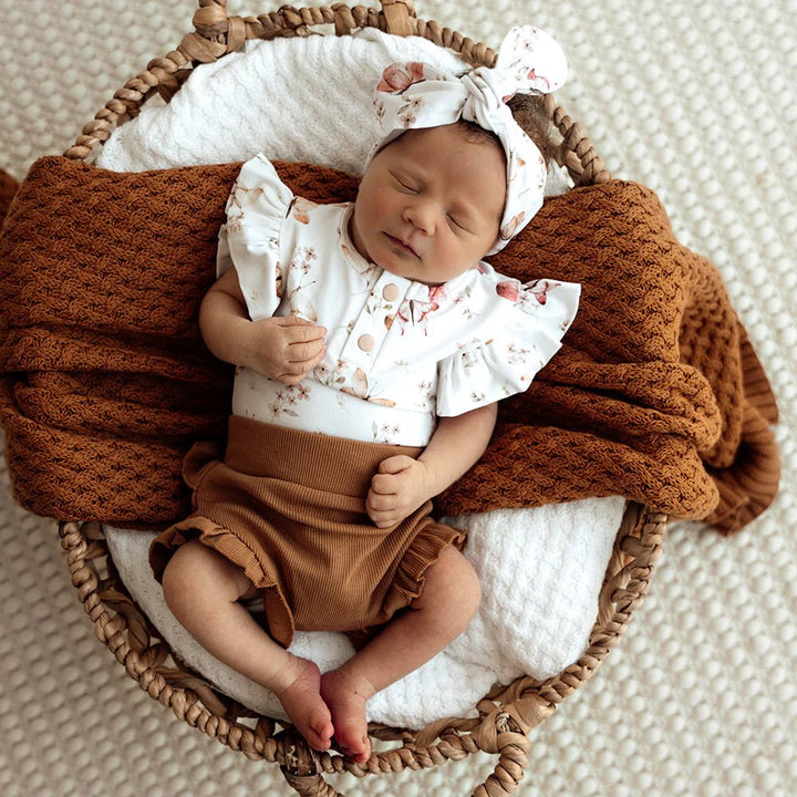Soft eco-friendly baby bodysuit for toddlers and newborns