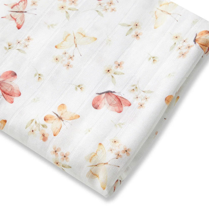 Multi-use baby wrap with Butterfly pattern – eco-friendly cotton