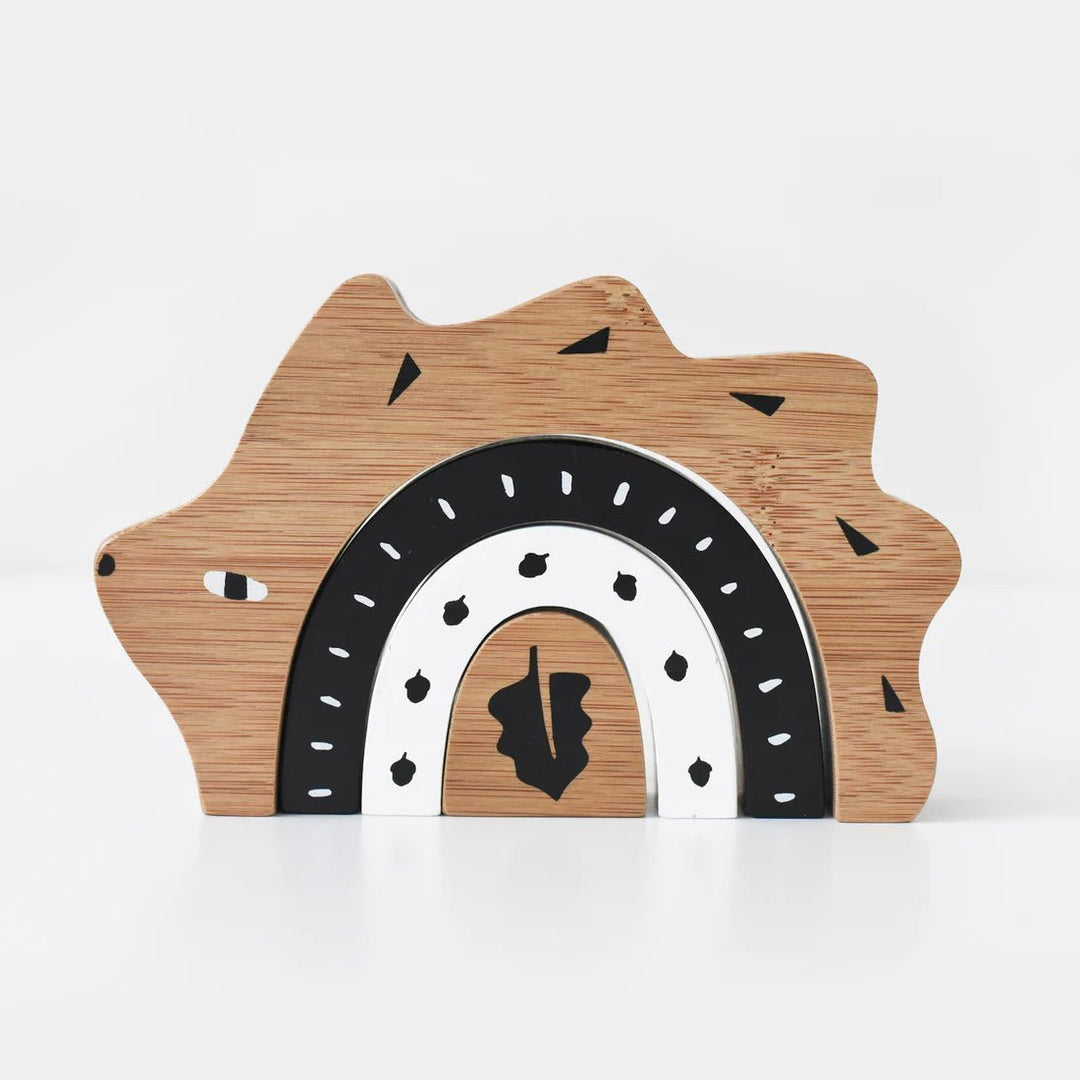 Wee Gallery Bamboo Nesting Toy Hedgehog Design