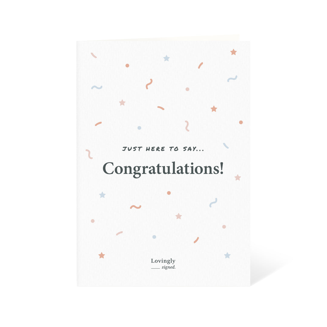 Congratulations! Baby Congratulations Card - LOVINGLY SIGNED (SG)