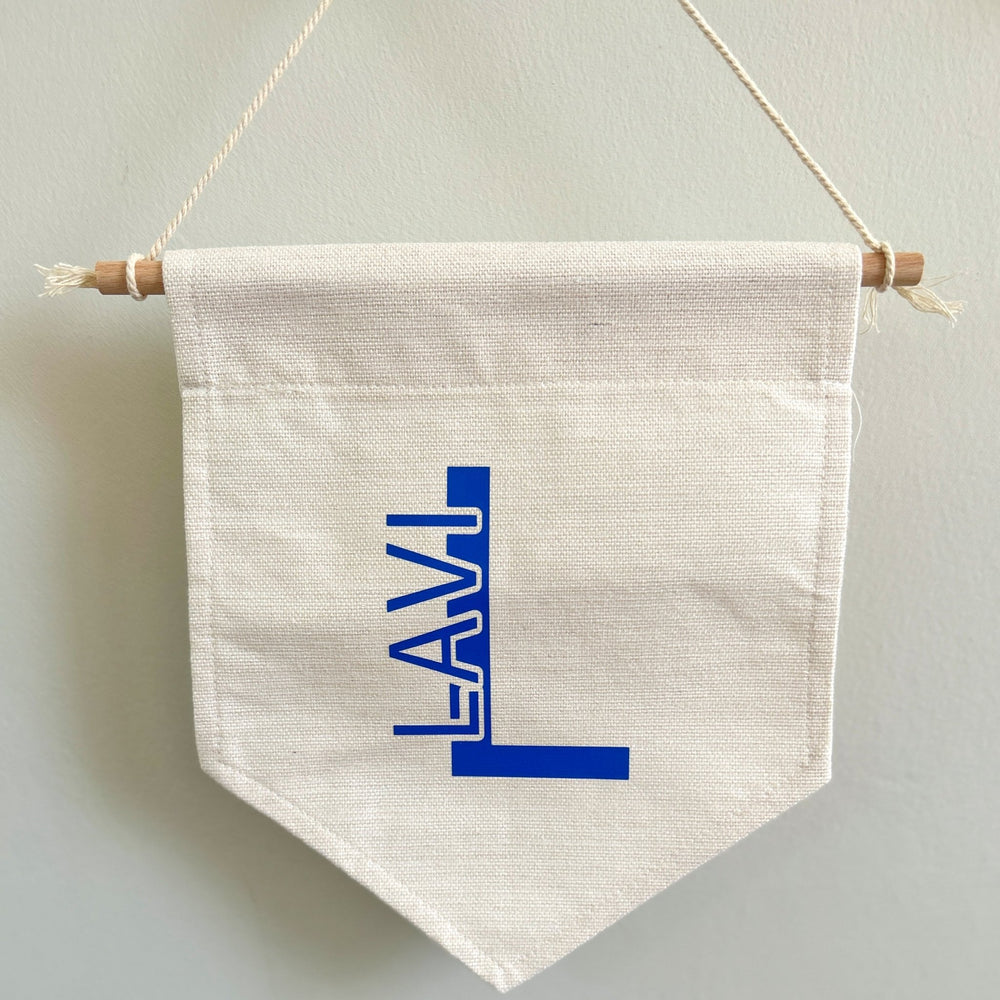 Room Pennant personalised with "Lavi"