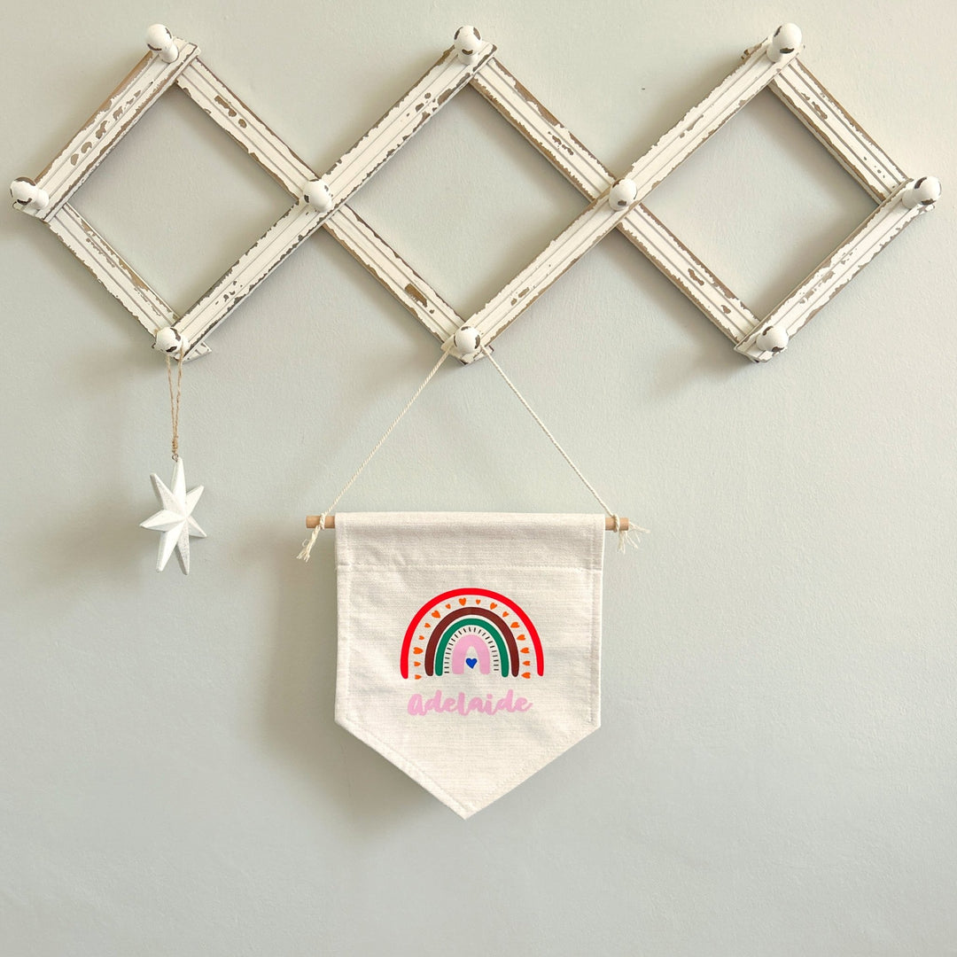 Personalised Rainbow Room Pennant