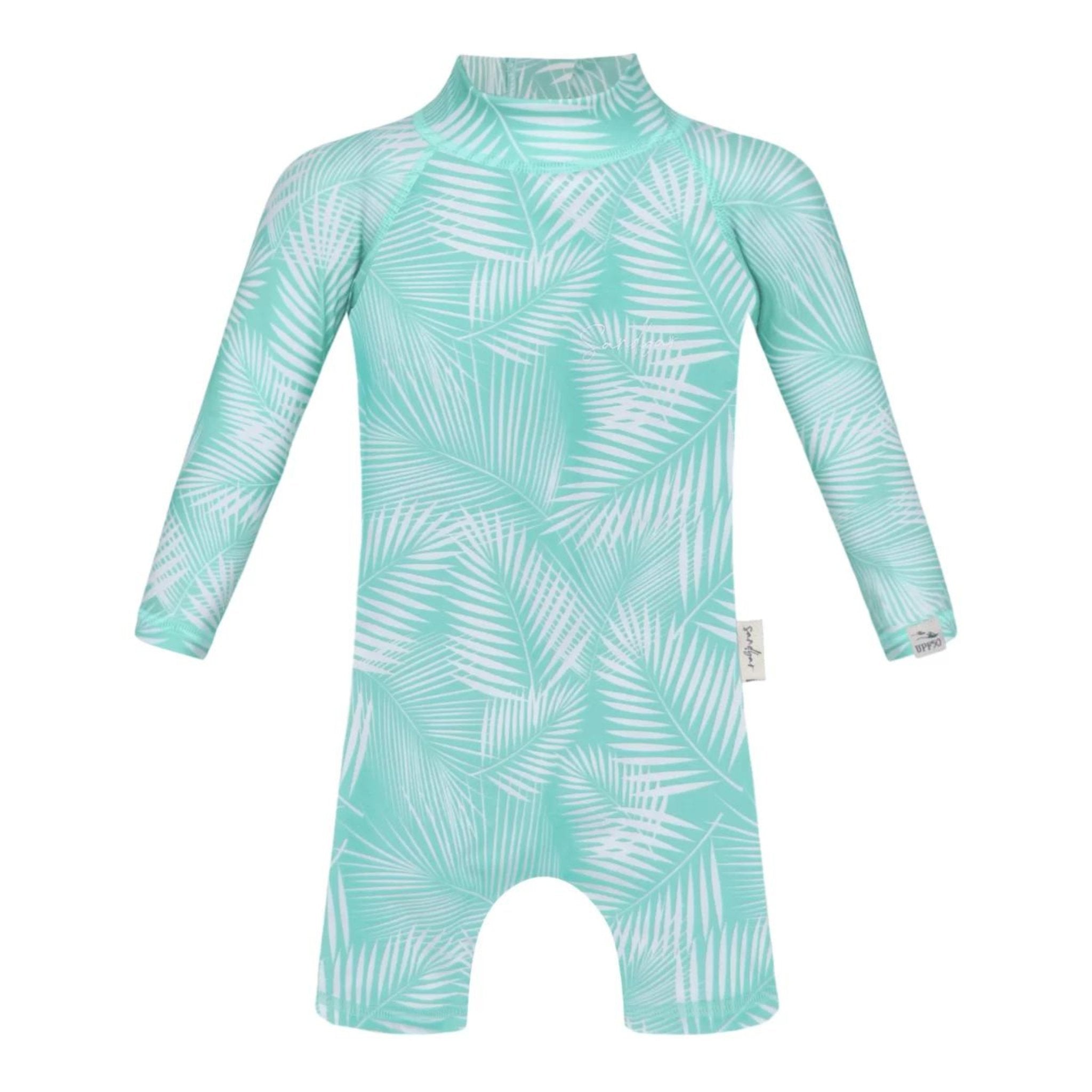  Green Fern Baby Swimsuit 