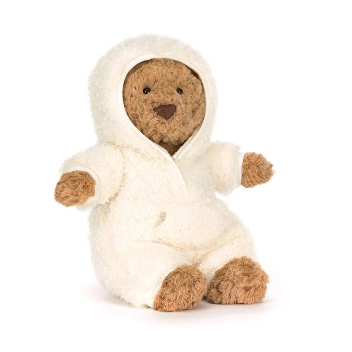 Soft and huggable Jellycat Bartholomew Bear All-in-One stuffed animal for kids
