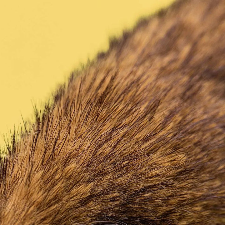 Close-up texture of Jellycat Hoppleston Luxe Bunny blush fur