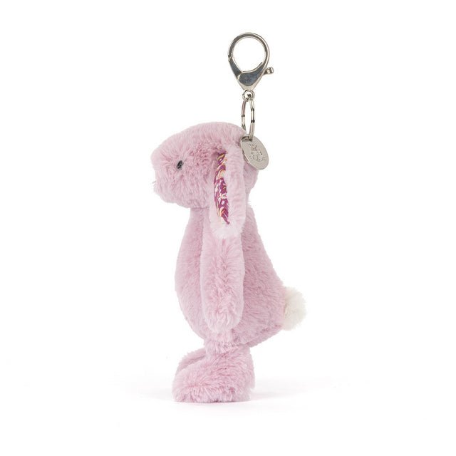 Jellycat Thistlepop Blossom Bunny Bag Charm soft plush keychain accessory from Jellycat Singapore