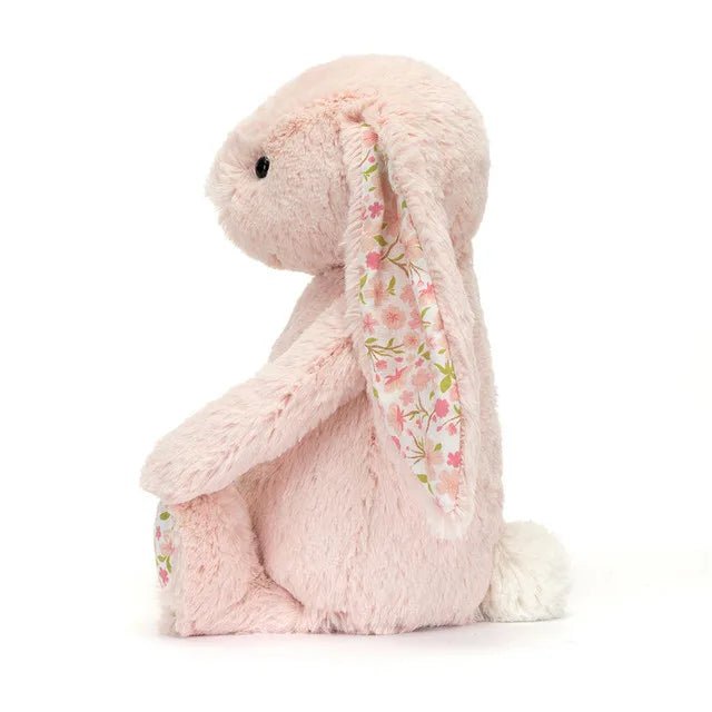 Jellycat Blossom Blush Bunny Cherry soft stuffed bunny with cherry blossom-inspired ears