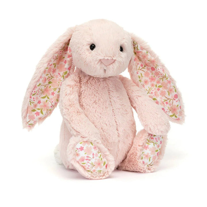 Jellycat Blossom Blush Bunny Cherry soft toy in Singapore with floral bunny ears