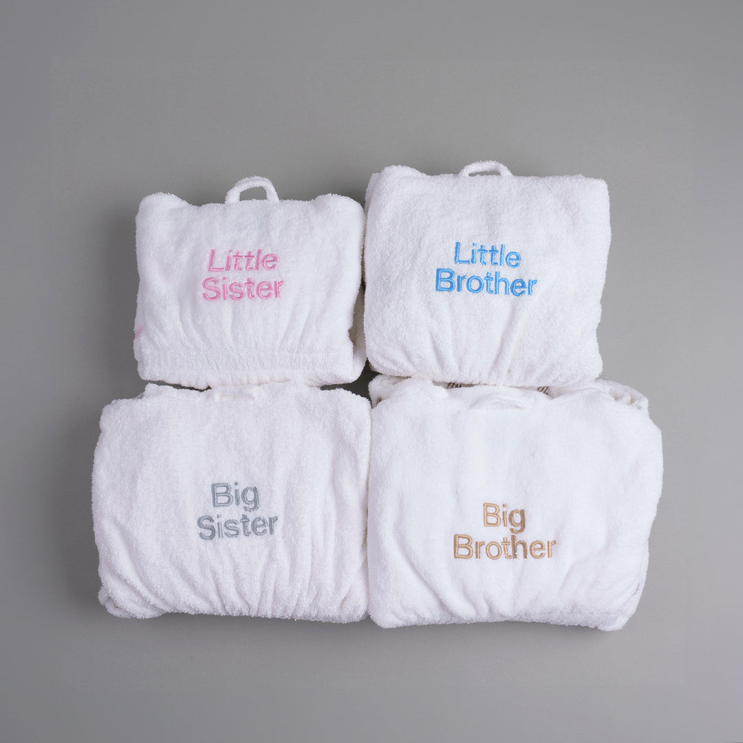 Personalised Sibling Bamboo Toweling Robe