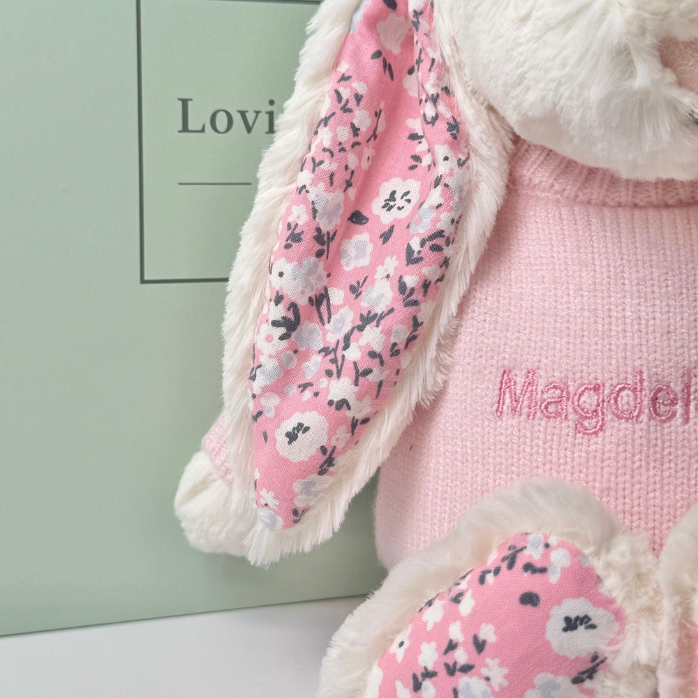 Personalised Blossom Cherry Bunny
