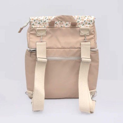 Personalised Mini Florals Beige Insulation Bag