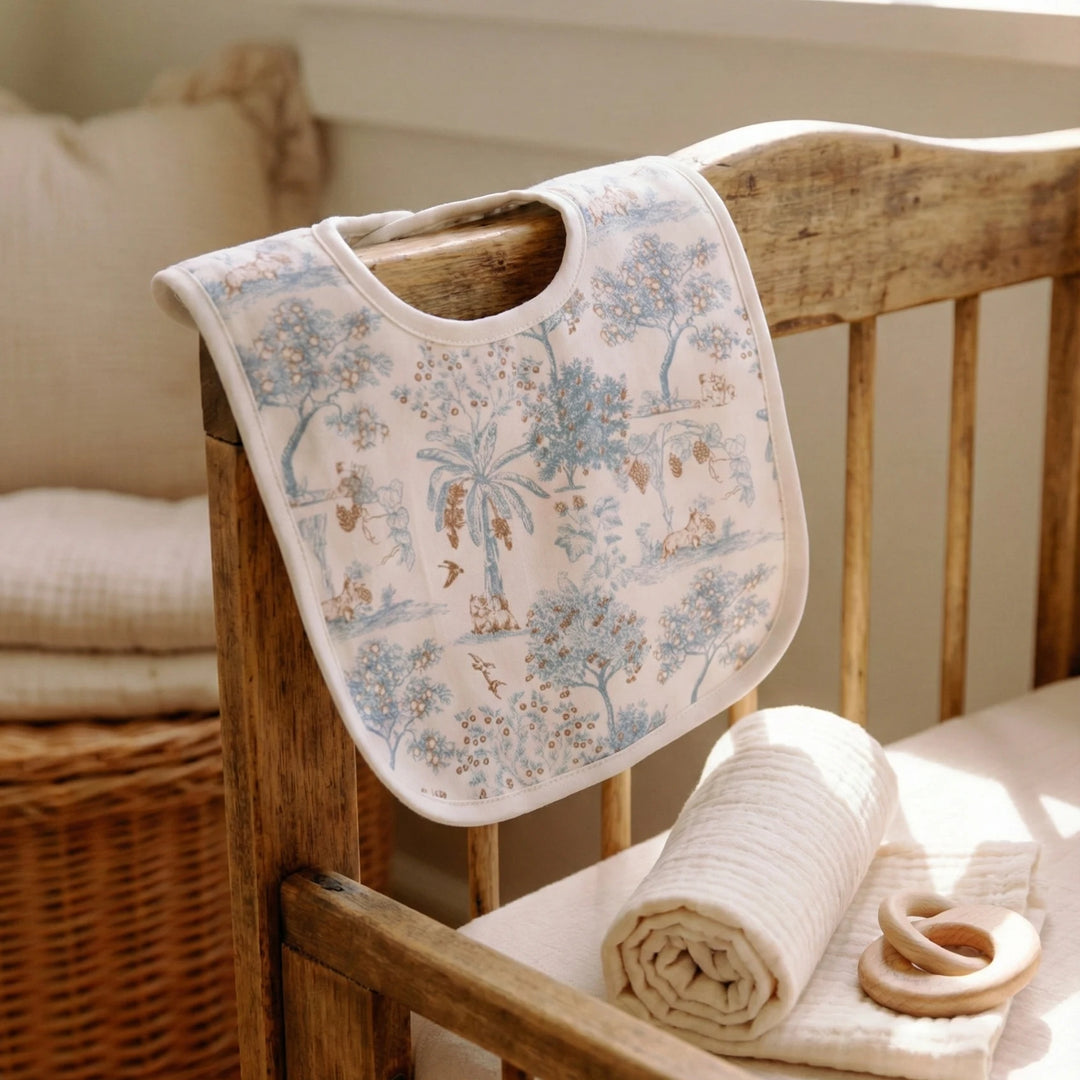 House of Holly Stylish and practical reversible baby bib for infants