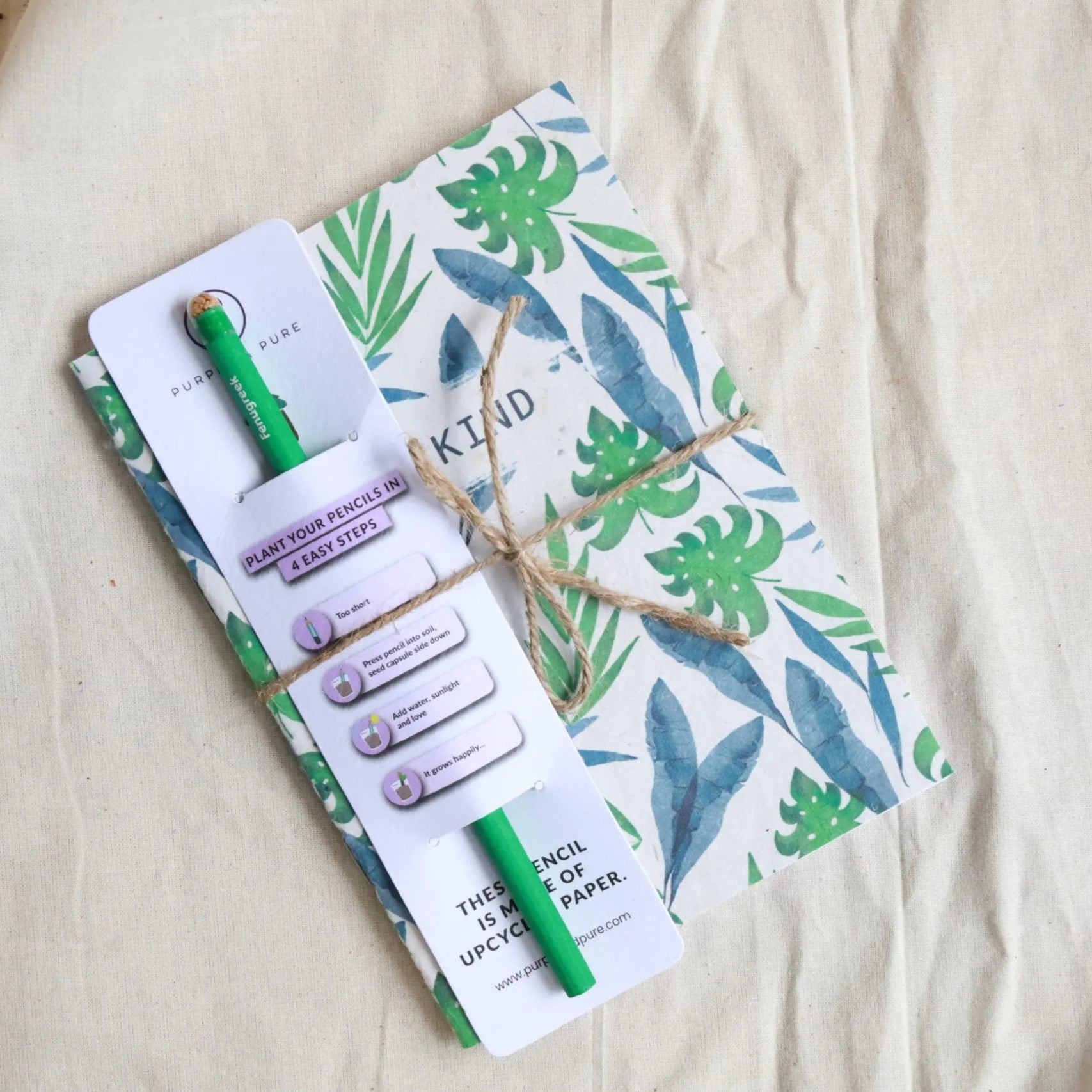  Plantable Seed Notebook and Pencil Set 