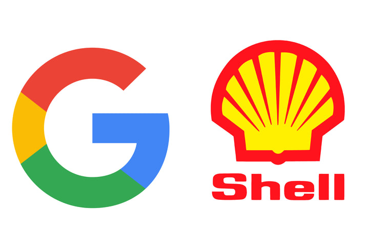Google and Shell Logo - LOVINGLY SIGNED (SG)
