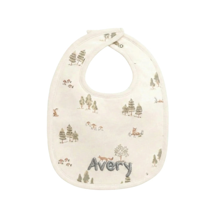 Jamie Kay’s Pine Forest Friends Organic Cotton Bib 