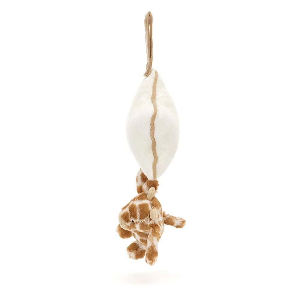 Bashful Giraffe Musical Pull holding concertina pull