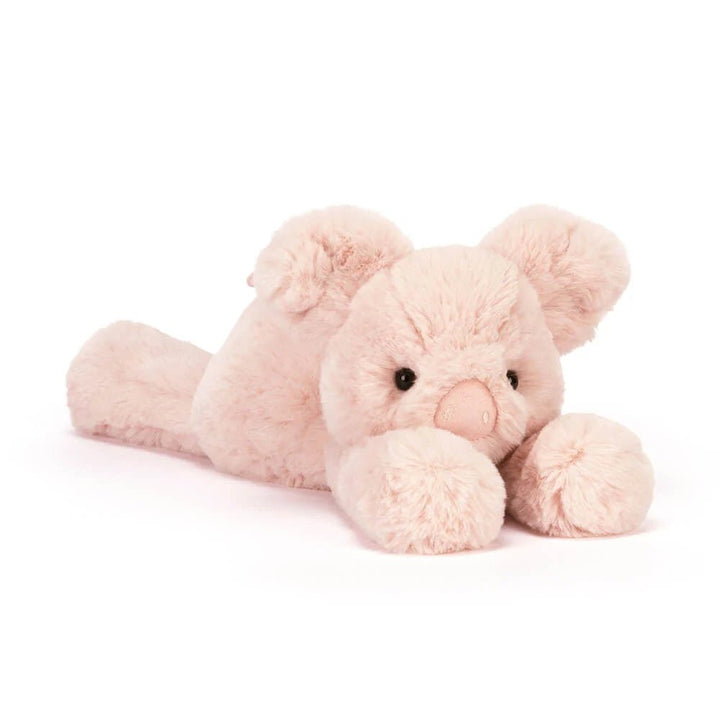 Jellycat Smudge Pig soft plush toy in blush pink with floppy ears