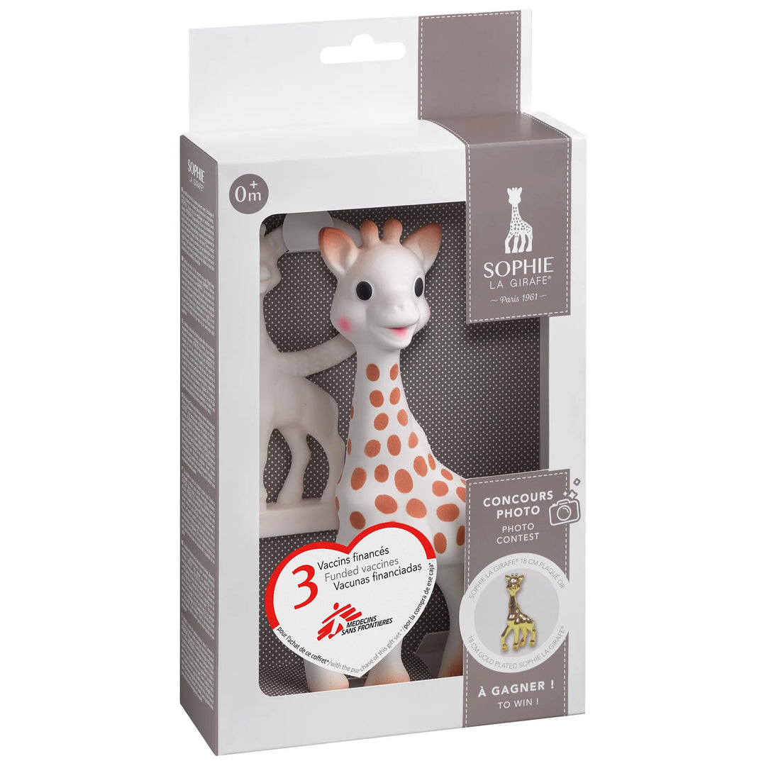 Sophie la girafe Award Set in Gift Box with Original Sophie Teether and Giraffe Teething Ring