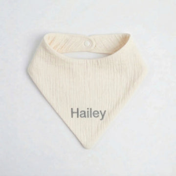 Personalised Baby Bib | 100% Soft Cotton Muslin