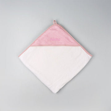 Personalised Bamboo Muslin Hooded Towel (Multiple Colour Options)