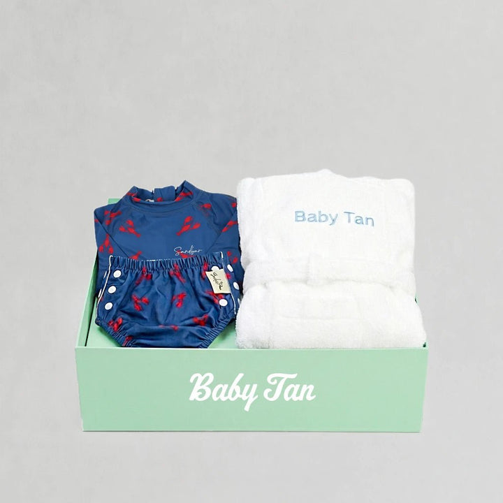 Baby First Deluxe Swim Gift Set in Red Lobster Design