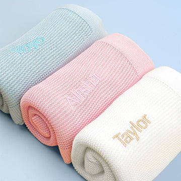 Personalised Bamboo Cellular Blanket